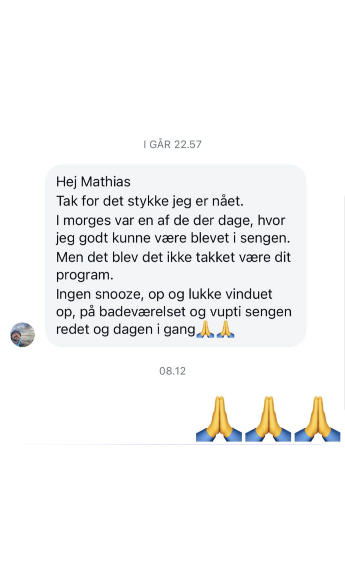 Frants: ingen snooze, vupti dagen i gang
