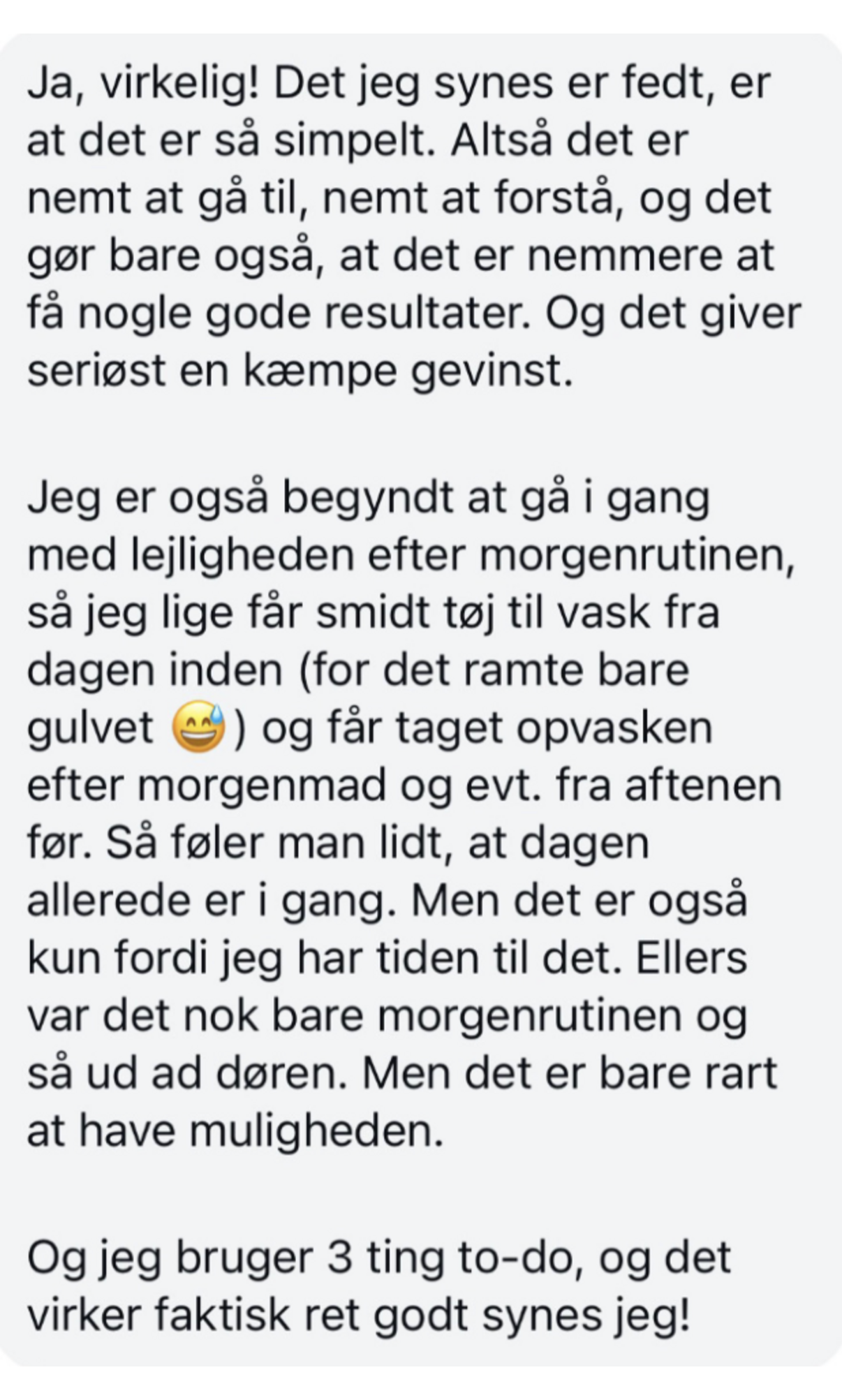 Det er så simpelt
